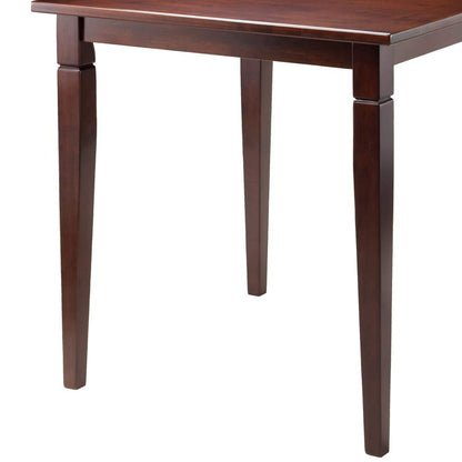 Dining Table | CasaFoyer  Wood Kingsgate Dining Table | Sleek Design | Tapered Legs | Versatile & Ideal for Small Spaces | Accommodates 4 Guests | Solid Wood | Walnut Finish | Easy Assembly | Dimensions: 29.53 W x 29.53 D x 29.13 H | Weight: 29 lbs. | casafoyer.myshopify.com