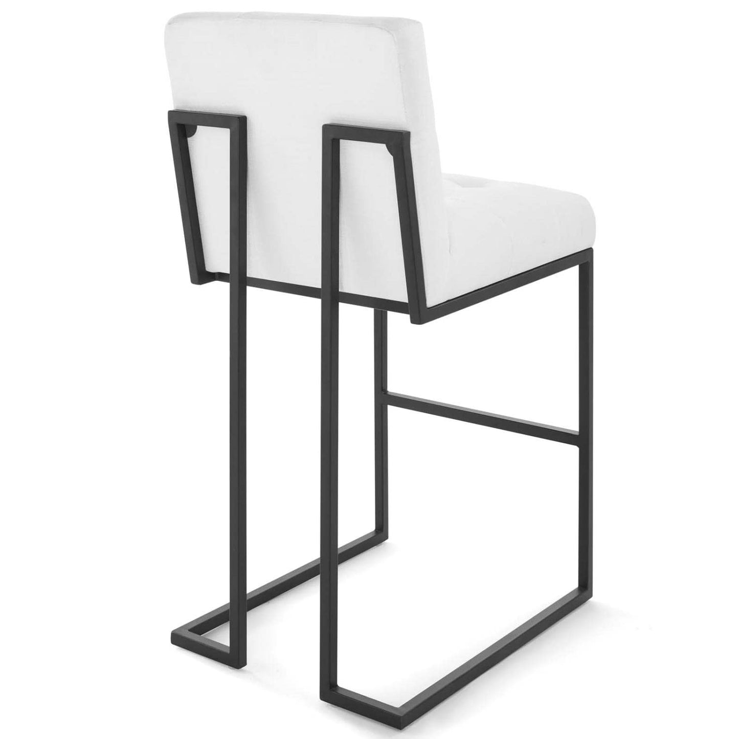 barstools | CasaFoyer Privy Bar Stool Set of 2 | Elegant Modern Design | Fabric Upholstery | Matte Black Stainless Steel Base | 331 lbs Weight Capacity | casafoyer.myshopify.com