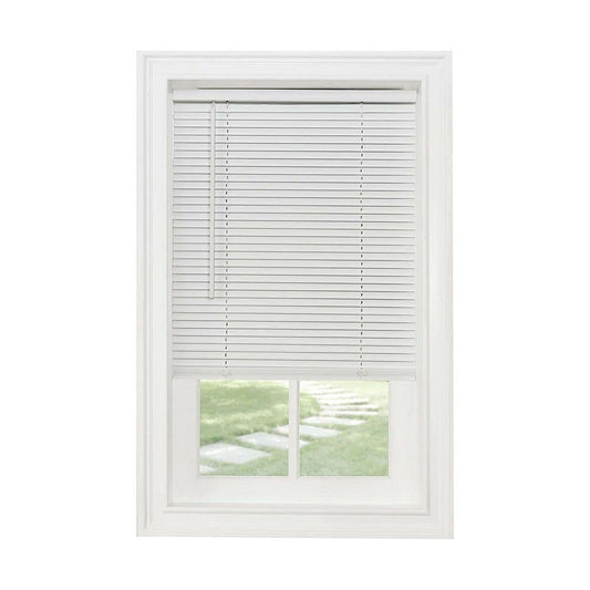 window treatment horizontal blinds | CasaFoyer Cordless GII Morningstar 1 PVC Blind | Privacy, Style, Child & Pet Safe | Easy Lift & Tilt | Versatile Installation | 35x72 White | casafoyer.myshopify.com