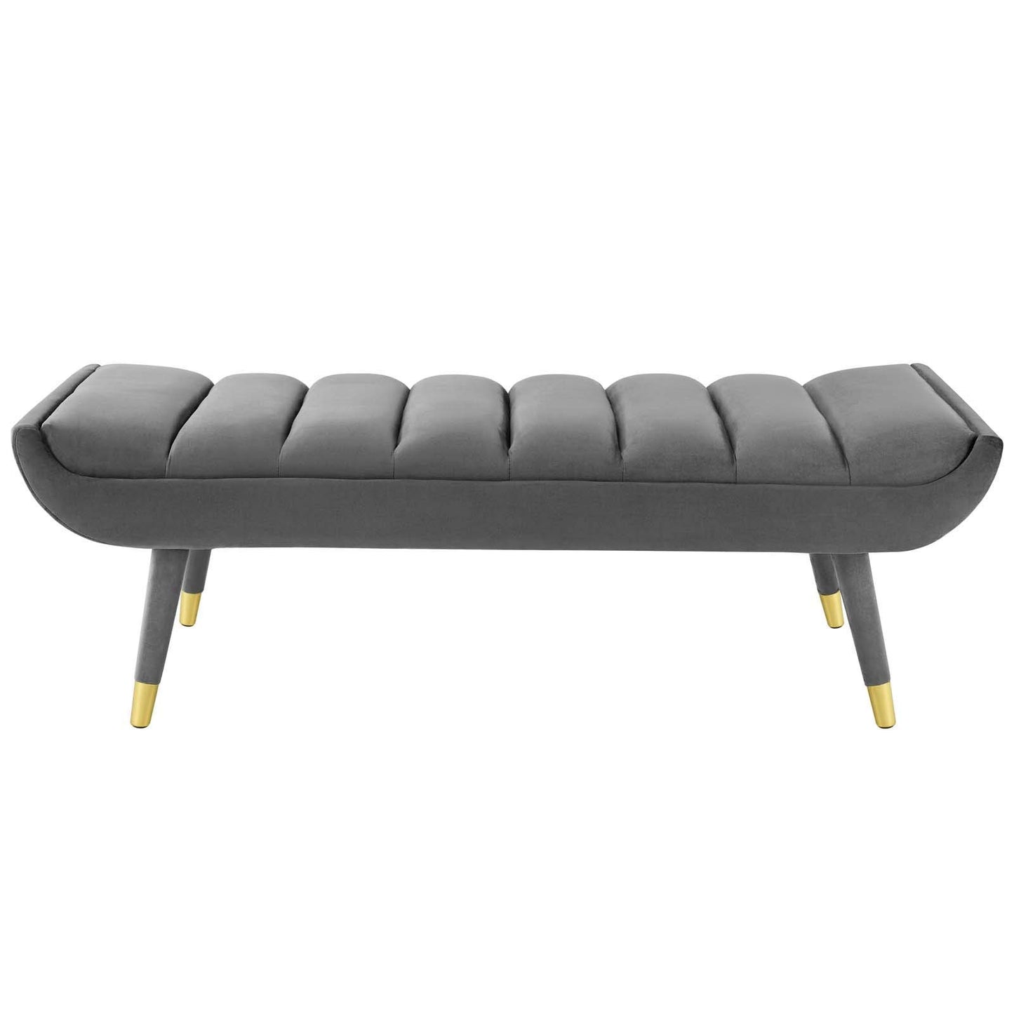 home office desk chairs | CasaFoyer Guess Channel Tufted Accent Bench | Vintage Artisan Design | Sturdy Rubberwood Frame | Soft & Stain-Resistant Upholstery | Perfect for Living Room, Bedroom, Entryway | Gray | casafoyer.myshopify.com