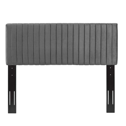 Bed | CasaFoyer Keira Full/Queen Headboard | Luxurious Velvet | Channel Tufting | Stain-Resistant | Solid Wood Frame | Upgrade Your Bedroom with Elegance | casafoyer.myshopify.com