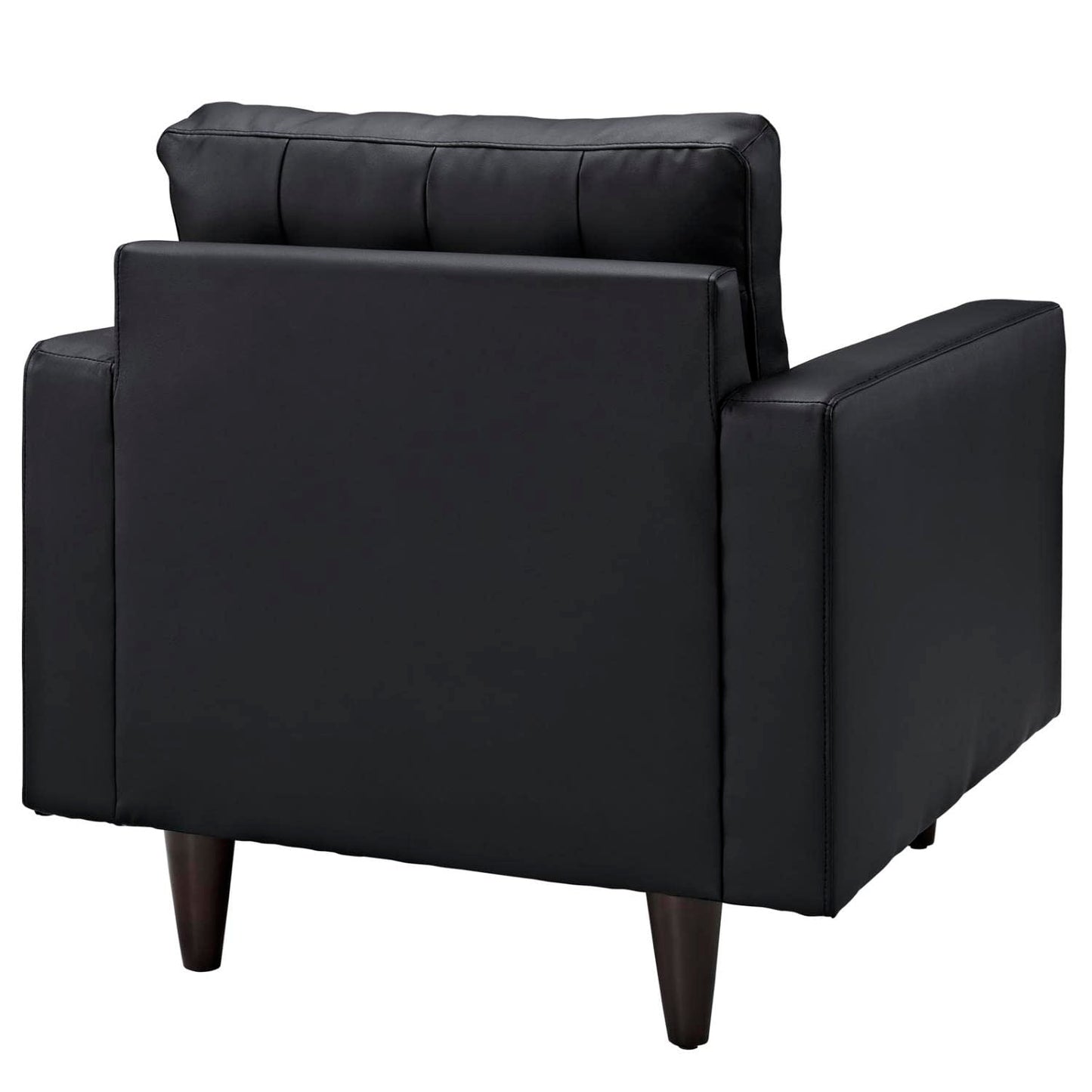kitchen and dining room sets | CasaFoyer Empress Holistic Furniture | Set of 2 Black Leather Armchairs | Tufted Buttons, Luxurious Cushions, Regal Armrests | Sturdy Wooden Legs, Floor-Protecting Glides | casafoyer.myshopify.com