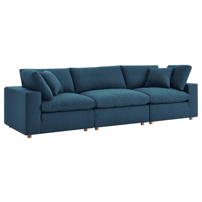 sofas | CasaFoyer Commix Plush Comfort Sectional Sofa Set | Elegant Design | Polyester & Linen Upholstery | Solid Wood Construction | Cotton & Down Filled Cushions | casafoyer.myshopify.com