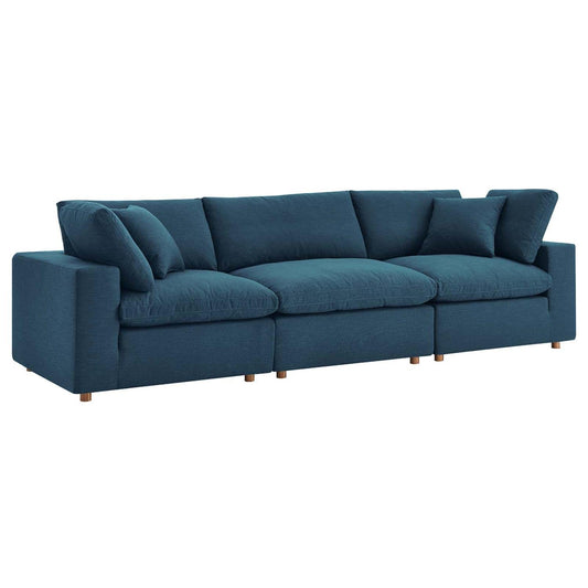 sofas | CasaFoyer Commix Plush Comfort Sectional Sofa Set | Elegant Design | Polyester & Linen Upholstery | Solid Wood Construction | Cotton & Down Filled Cushions | casafoyer.myshopify.com