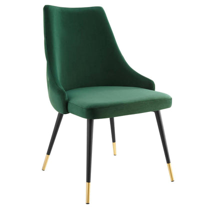 home office desk chairs | CasaFoyer Adorn Tufted Performance Velvet Dining Side Chair | Elegant, Comfortable, Versatile | Set of 2 | Green | No Assembly Required | casafoyer.myshopify.com