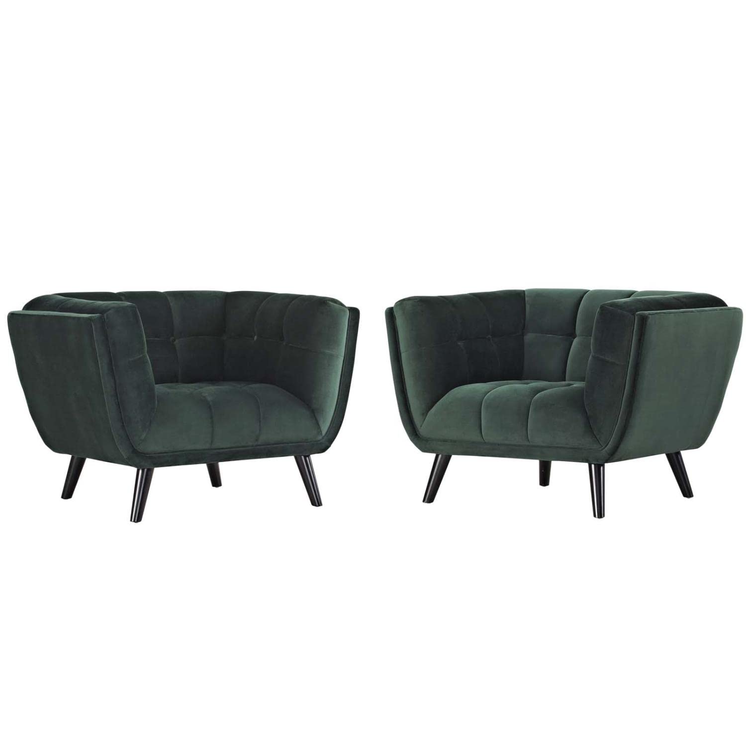 kitchen and dining room sets | CasaFoyer Bestow Performance Velvet Armchair Set | Luxurious Design | Stain-Resistant | Comfortable | Button Tufting | Sturdy Legs | Non-Marking Foot Caps | Ideal for Hosting | 2 Piece Set | casafoyer.myshopify.com