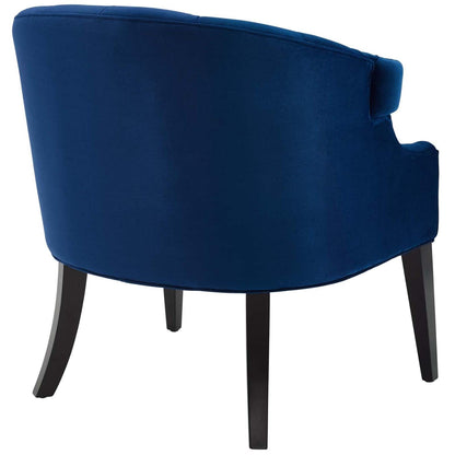 home office desk chairs | CasaFoyer Precept Accent Armchair | Opulent Design | Stain-Resistant Velvet | Plush Seating | Birch Wood Legs | Navy Velvet | casafoyer.myshopify.com