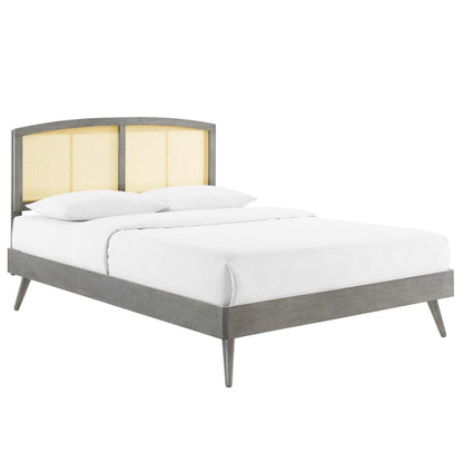 adjustable bed bases | CasaFoyer Sierra Woven Cane Rattan Wood Queen Platform Bed | Serene Island Vibe | Mid-Century Modern Design | Sturdy Construction | No Box Spring Needed | casafoyer.myshopify.com