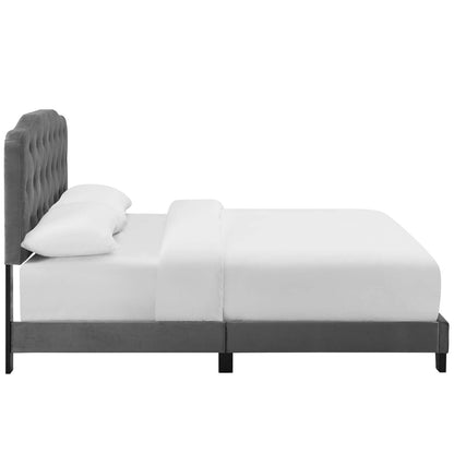 adjustable bed bases | CasaFoyer Amelia Full Bed | Luxurious Velvet Upholstery | Button-Tufted Headboard | Stain-Resistant Fabric | Solid Wood Construction | Non-Marking Legs | Supports 800 lbs | Gray | casafoyer.myshopify.com