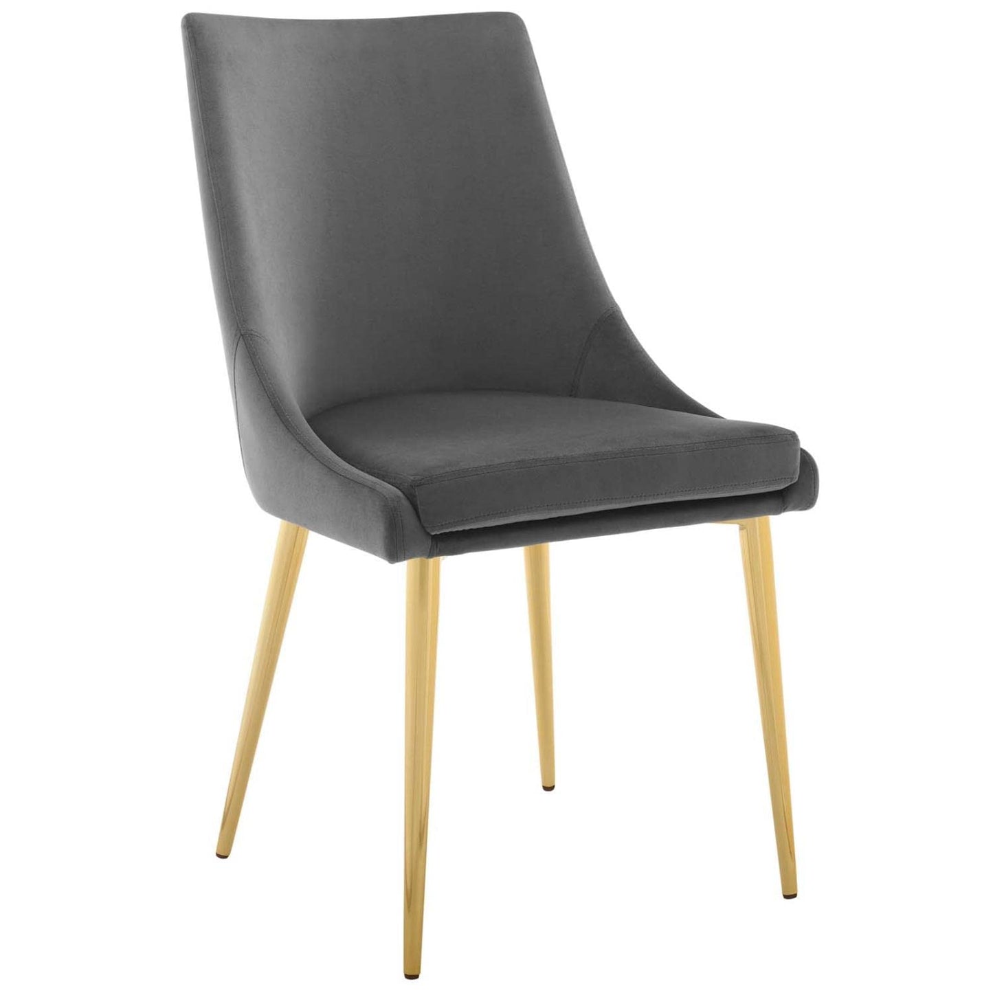 home office desk chairs | CasaFoyer Isle Dining Chair | Elegant Vintage Modern Design | Soft Velvet Upholstery | Gold Stainless Steel Legs | Versatile Accent Piece | Supports up to 300 lbs. | casafoyer.myshopify.com