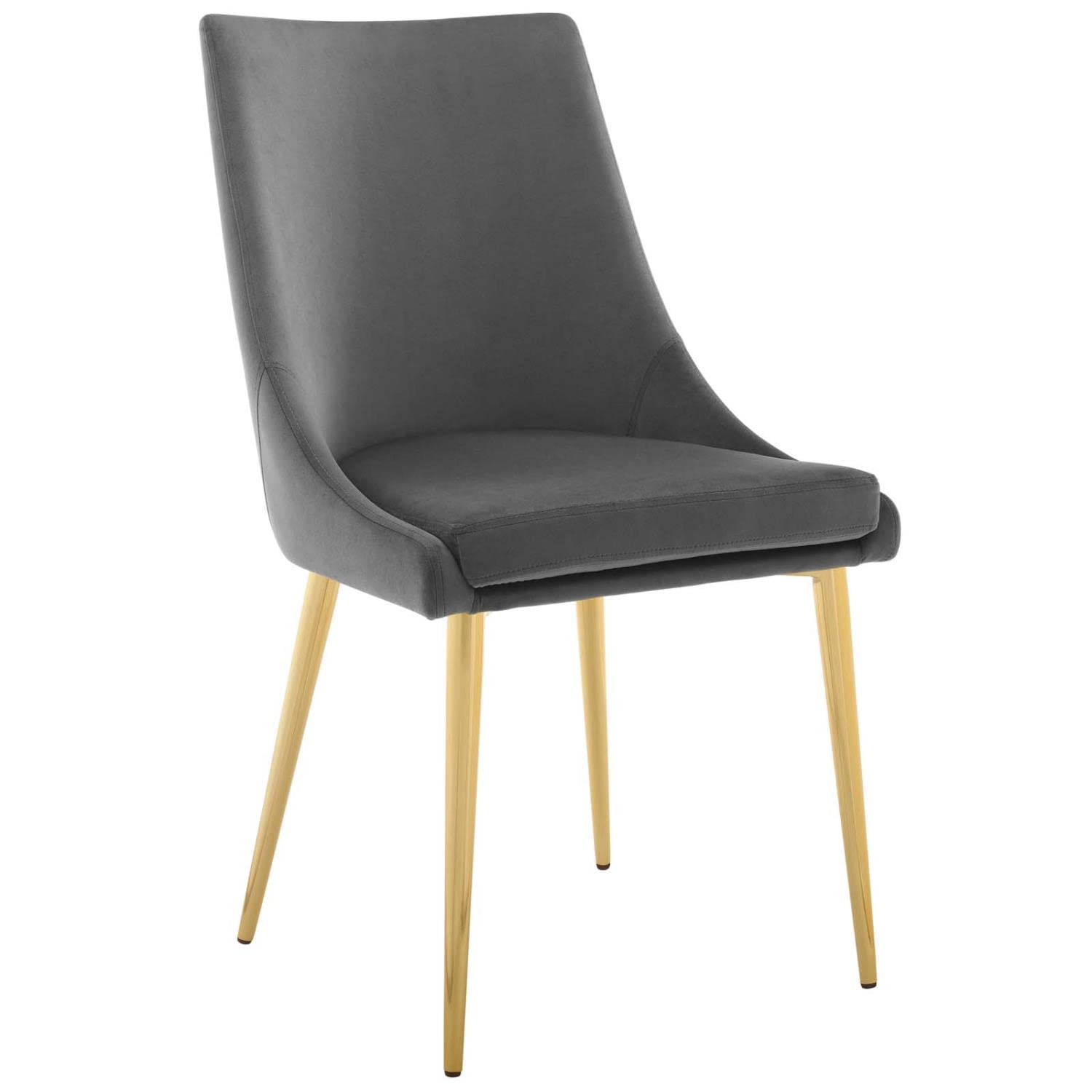 home office desk chairs | CasaFoyer Isle Dining Chair | Elegant Vintage Modern Design | Soft Velvet Upholstery | Gold Stainless Steel Legs | Versatile Accent Piece | Supports up to 300 lbs. | casafoyer.myshopify.com