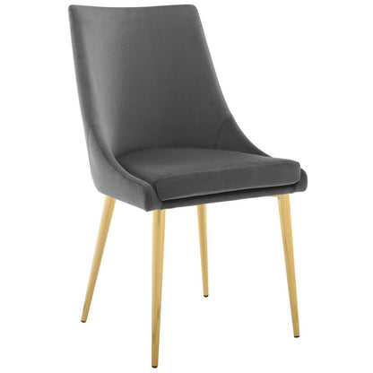 home office desk chairs | CasaFoyer Isle Dining Chair | Elegant Vintage Modern Design | Soft Velvet Upholstery | Gold Stainless Steel Legs | Versatile Accent Piece | Supports up to 300 lbs. | casafoyer.myshopify.com