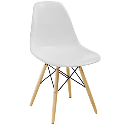 home office desk chairs | CasaFoyer Wood Pyramid Side Chair | Flexible Molded Plastic Chairs Set | Various Base Options | Indoor & Outdoor Use | Enhance Home Decor | casafoyer.myshopify.com
