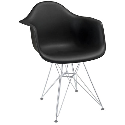 Sofa & chair Sets | Paris Wire Armchair | Molded Plastic Seat | Chromed Steel Wire Base | Versatile & Comfortable | Enhance Any Room Aesthetic | casafoyer.myshopify.com