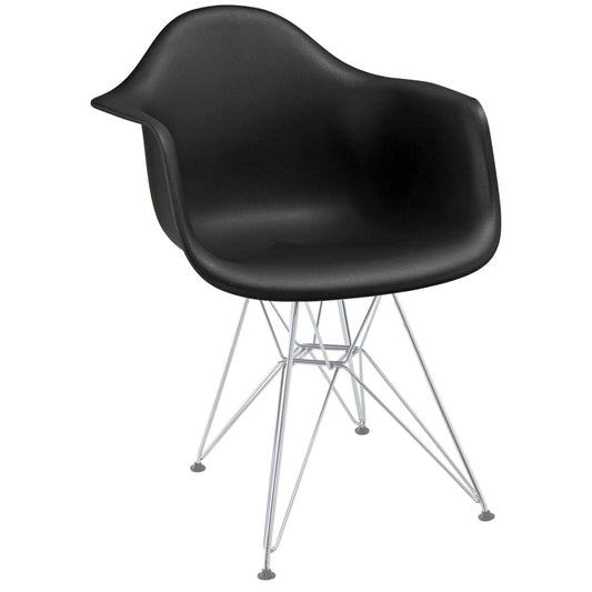 Sofa & chair Sets | Paris Wire Armchair | Molded Plastic Seat | Chromed Steel Wire Base | Versatile & Comfortable | Enhance Any Room Aesthetic | casafoyer.myshopify.com