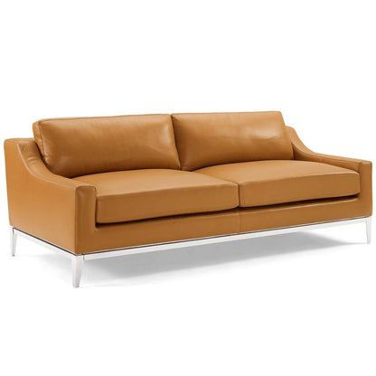 kitchen and dining room sets | CasaFoyer Sophisticated Harness Leather Sofa & Loveseat Set | Ultimate Comfort | Stainless Steel Base | Non-Marking Foot Caps | Removable Cushions | 900 lbs Weight Capacity | Tan | casafoyer.myshopify.com