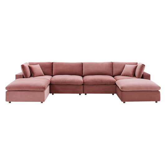kitchen and dining room sets | CasaFoyer Commix Sectional Sofa | Stain-Resistant Velvet | Plush Comfort | Solid Wood Construction | Ultimate Relaxation | 6-Piece Set | casafoyer.myshopify.com