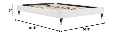 adjustable bed bases | CasaFoyer Harlow Performance Velvet Full Bed Frame | Wood Legs | Stain-Resistant Velvet | Supports Memory Foam, Innerspring, Latex, Hybrid Mattresses | 800 lbs Capacity | Assembly Required | Mattress not included | casafoyer.myshopify.com