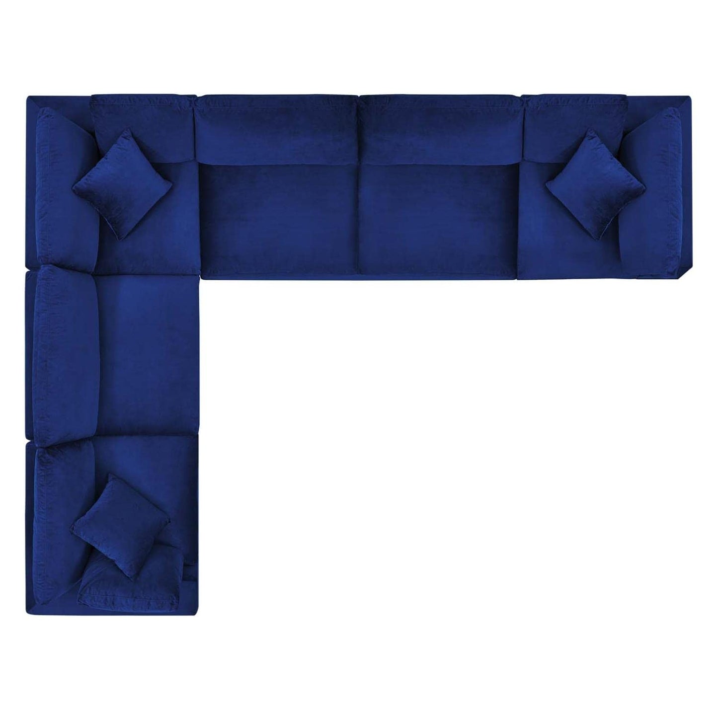 kitchen and dining room sets | CasaFoyer Commix Luxury Sectional Sofa | Plush Comfort | Stain-Resistant Velvet | Solid Wood Construction | 6-Piece Set | Navy | casafoyer.myshopify.com