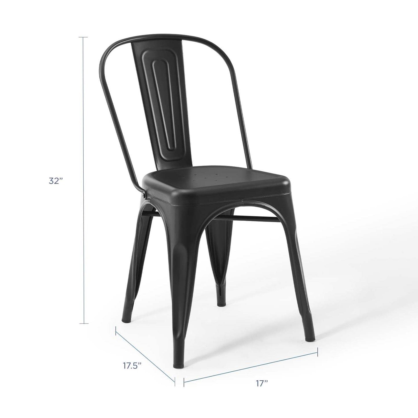 home office desk chairs | CasaFoyer Promenade Bistro Dining Side Chair Set of 2 | Elegant Steel Finish | Classic Bistro Charm | Non-Marking Foot Caps | Sleek Modern Design | casafoyer.myshopify.com