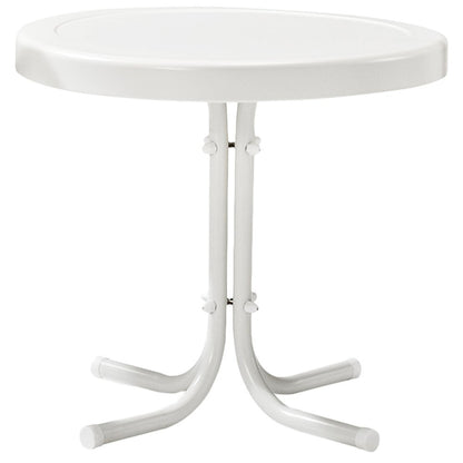 Patio Furniture Sets | Griffith Metal Outdoor Furniture Set | Nostalgic Charm | Weather Resistant | Loveseat, Chair, Side Table | White Finish | casafoyer.myshopify.com