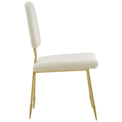 childrens table and chair sets | CasaFoyer Ponder Dining Side Chair Set of 2 | Velvet Upholstered | Gold Stainless Steel Frame | Mid-Century Legs | Comfortable & Elegant for Modern Decor | casafoyer.myshopify.com