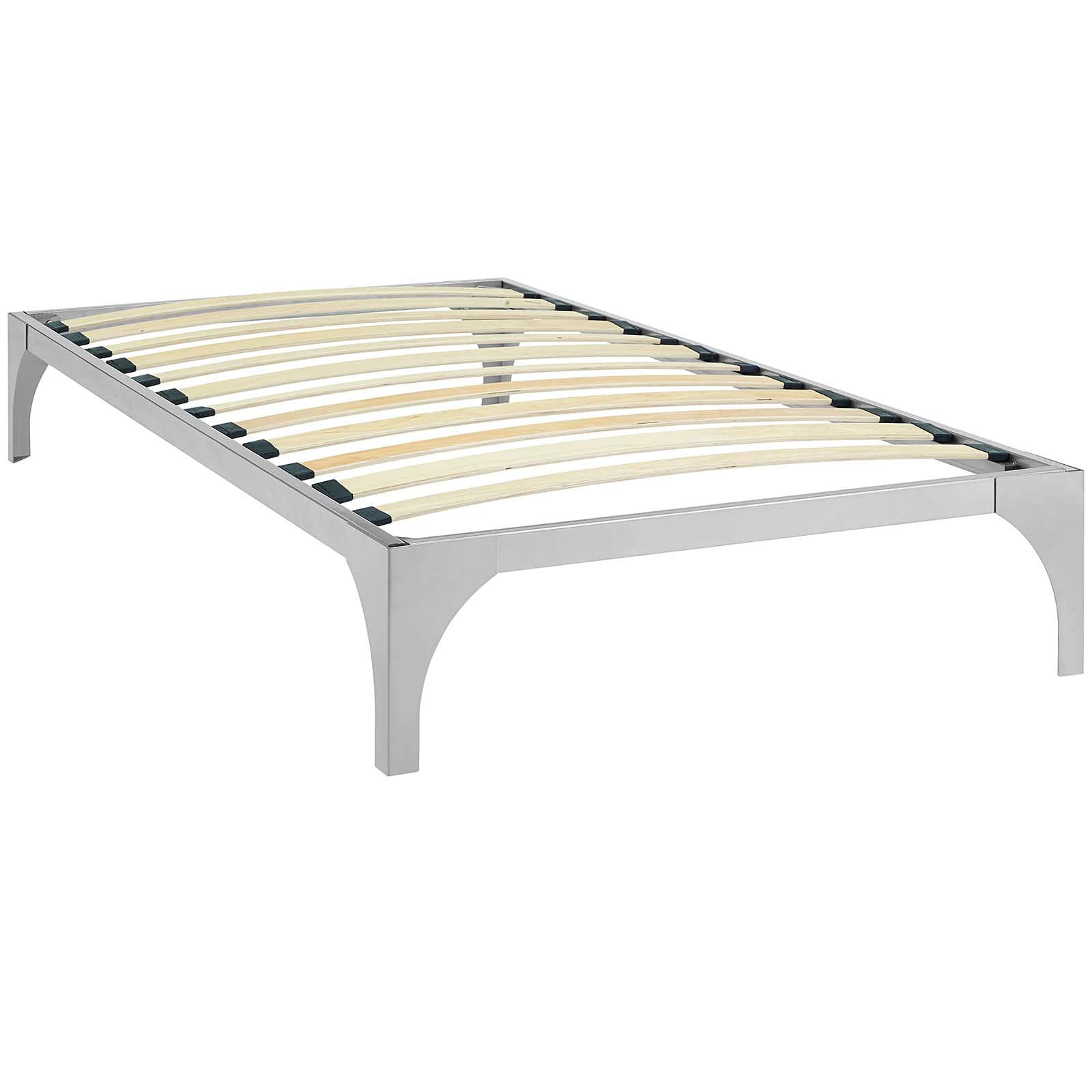 Bed | CasaFoyer Ollie Bed Frame | Slatted Wood Support | Steel Frame | No Boxspring Needed | 1300 lbs Weight Capacity | Modern Design | Twin Size | casafoyer.myshopify.com