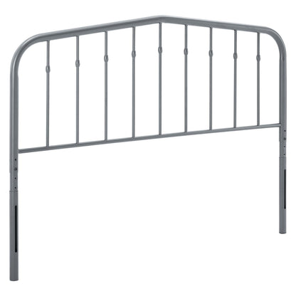 headboards | CasaFoyer Lennon Metal King Headboard | Modern Farmhouse Design | Durable Iron Construction | Height-Adjustable | Gray | casafoyer.myshopify.com