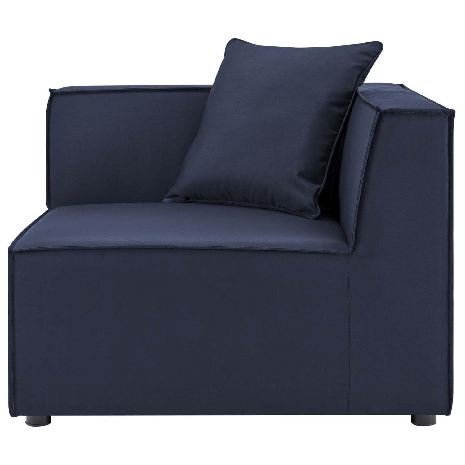 executive chairs | CasaFoyer Outdoor Patio Saybrook Upholstered 5-Piece Sectional Sofa | All-Weather Furniture Set | Water & UV-Resistant | Durable Aluminum Frame | Ideal for Porch, Deck, Poolside, or Patio | Includes 3 Corner Chairs & 2 Armless Chairs | Navy | casafoyer.myshopify.com
