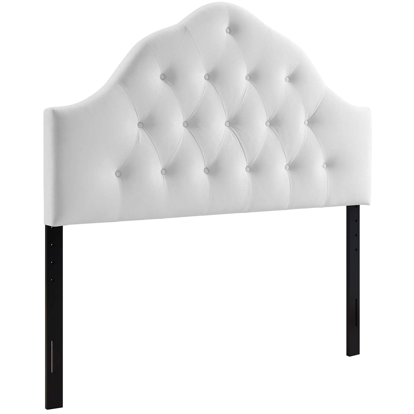 headboards | CasaFoyer Sovereign Performance Velvet King Headboard | Plush & Glamorous | Stain-Resistant | Height Adjustable | White | casafoyer.myshopify.com