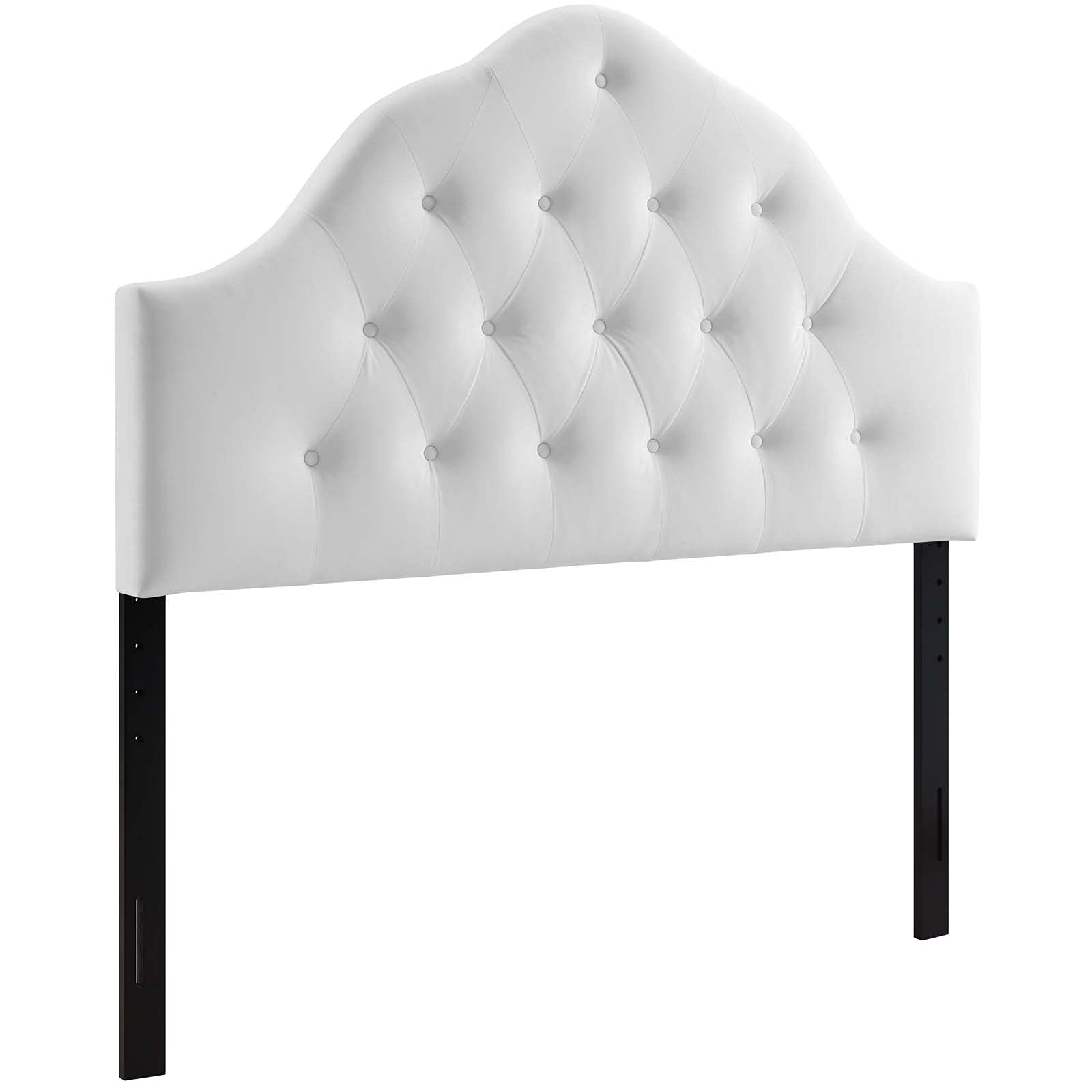 headboards | CasaFoyer Sovereign Performance Velvet King Headboard | Plush & Glamorous | Stain-Resistant | Height Adjustable | White | casafoyer.myshopify.com