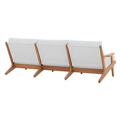 sofas | CasaFoyer Saratoga Outdoor Patio Sofa | Premium Teak Wood | Sunproof Fabric | Ergonomic Design | Robust Support | Versatile for Outdoor Spaces | casafoyer.myshopify.com