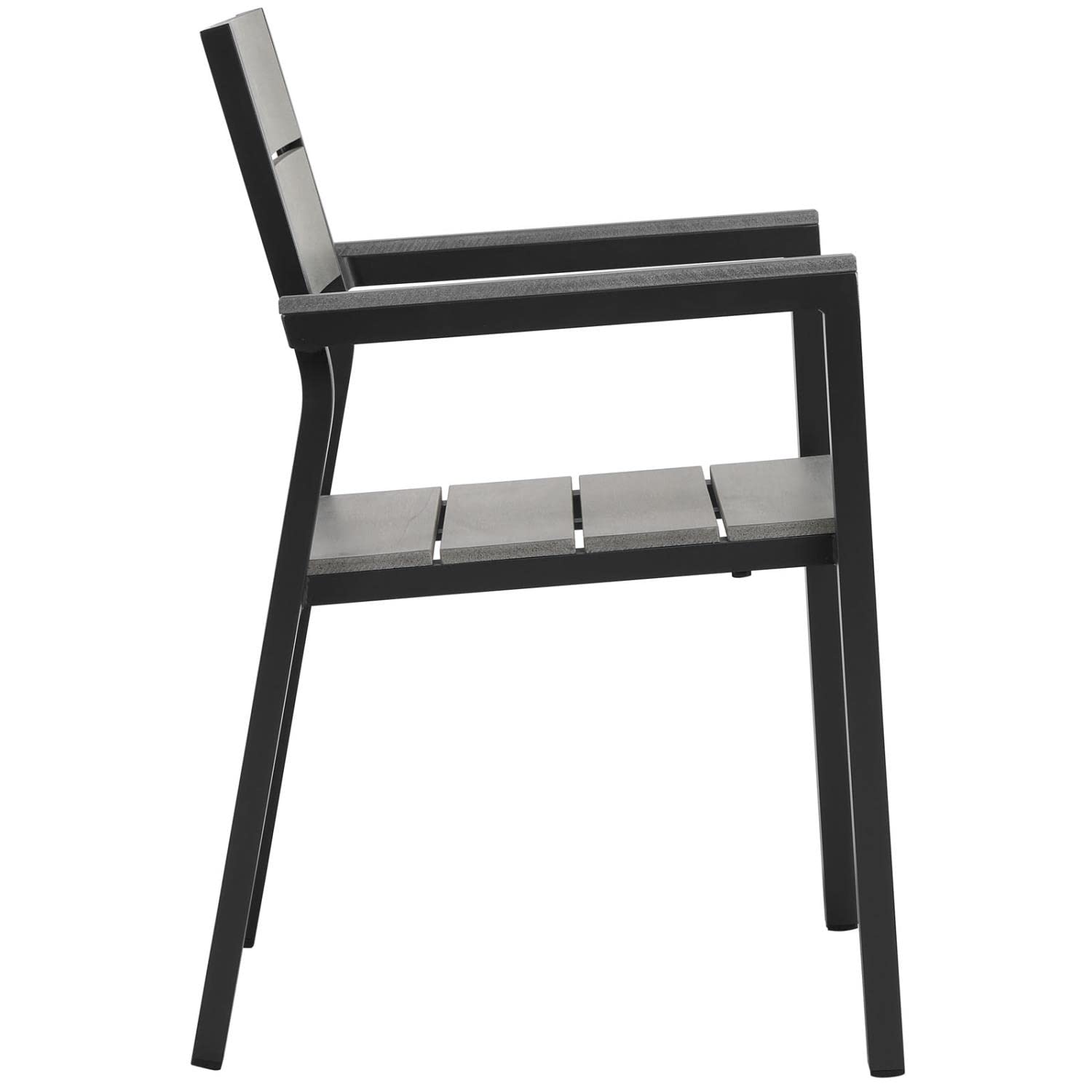Patio Furniture Sets | Maine Outdoor Patio Dining Furniture Collection | Synthetic Wood Grain Plank Boards | Powder-Coated Aluminum Frame | 7 Piece Set | casafoyer.myshopify.com
