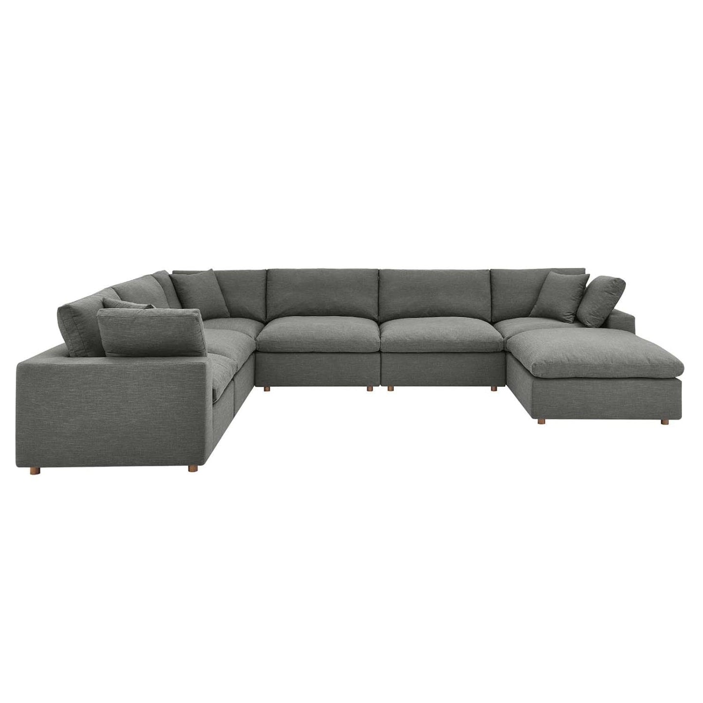 kitchen and dining room sets | CasaFoyer Commix Plush Comfort Sectional Sofa Set | Elegant Design | Polyester & Linen Upholstery | Solid Wood Construction | Cotton & Down Cushions | 7 Piece Set | casafoyer.myshopify.com