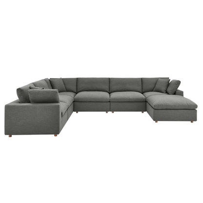 kitchen and dining room sets | CasaFoyer Commix Plush Comfort Sectional Sofa Set | Elegant Design | Polyester & Linen Upholstery | Solid Wood Construction | Cotton & Down Cushions | 7 Piece Set | casafoyer.myshopify.com