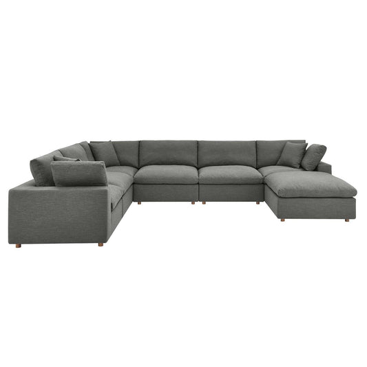 kitchen and dining room sets | CasaFoyer Commix Plush Comfort Sectional Sofa Set | Elegant Design | Polyester & Linen Upholstery | Solid Wood Construction | Cotton & Down Cushions | 7 Piece Set | casafoyer.myshopify.com
