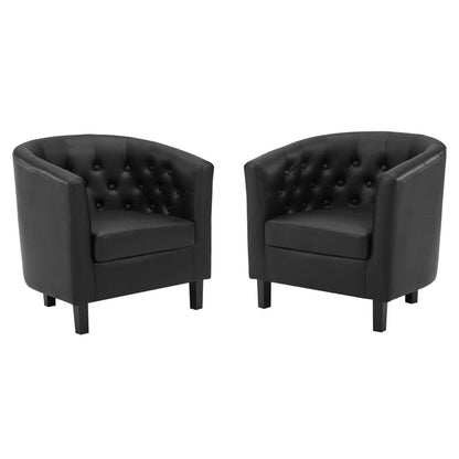 kitchen and dining room sets | CasaFoyer Prospect Armchair Set of 2 | Timeless Elegance & Modern Sophistication | Chesterfield Design | Plush Foam Padding | High-Quality Faux Leather | Ideal for Stylish Living Spaces | casafoyer.myshopify.com