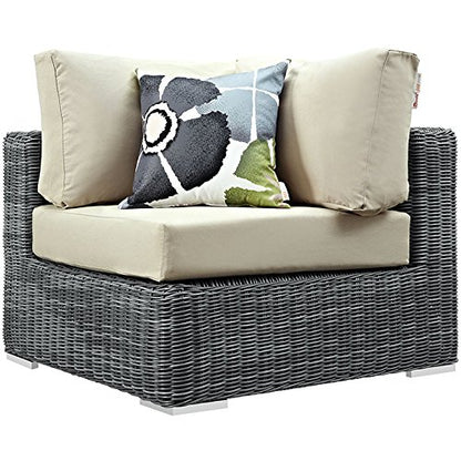 kitchen and dining room sets | CasaFoyer Summon Outdoor Patio Sectional Sofa Set | Ultimate Comfort & Quality | Two-Tone Rattan | Sunbrella Cushions | Aluminum Frame | Modern Design | casafoyer.myshopify.com
