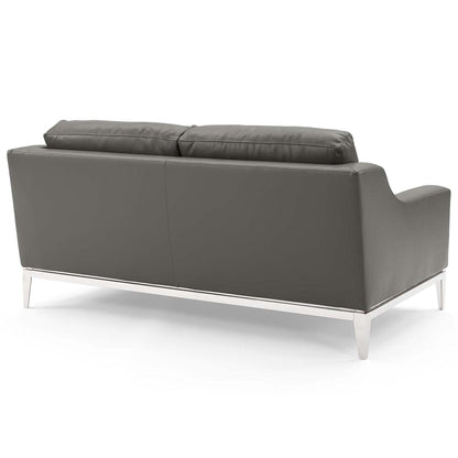 kitchen and dining room sets | CasaFoyer Sophisticated Harness Loveseat & Armchair Set | Leather Upholstery | Ultimate Comfort | Stainless Steel Frame | Non-Marking Foot Caps | Removable Cushions | Weight Capacity: Loveseat 600 lbs, Armchair 300 lbs | Includes 64 Loveseat & Armchair | casafoyer.myshopify.com