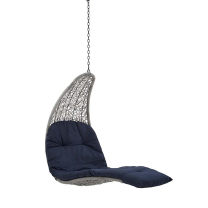 executive chairs | CasaFoyer Landscape Outdoor Patio Hanging Chaise Lounge Swing Chair | Elegant Design | All-Weather Comfort | Sturdy Metal Chain | 264 lbs Weight Capacity | casafoyer.myshopify.com