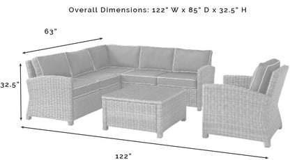 Patio Furniture Sets | CasaFoyers Bradenton Collection | All-Weather Wicker Sectional for Outdoor Entertaining | Customizable, UV Resistant, Durable | casafoyer.myshopify.com