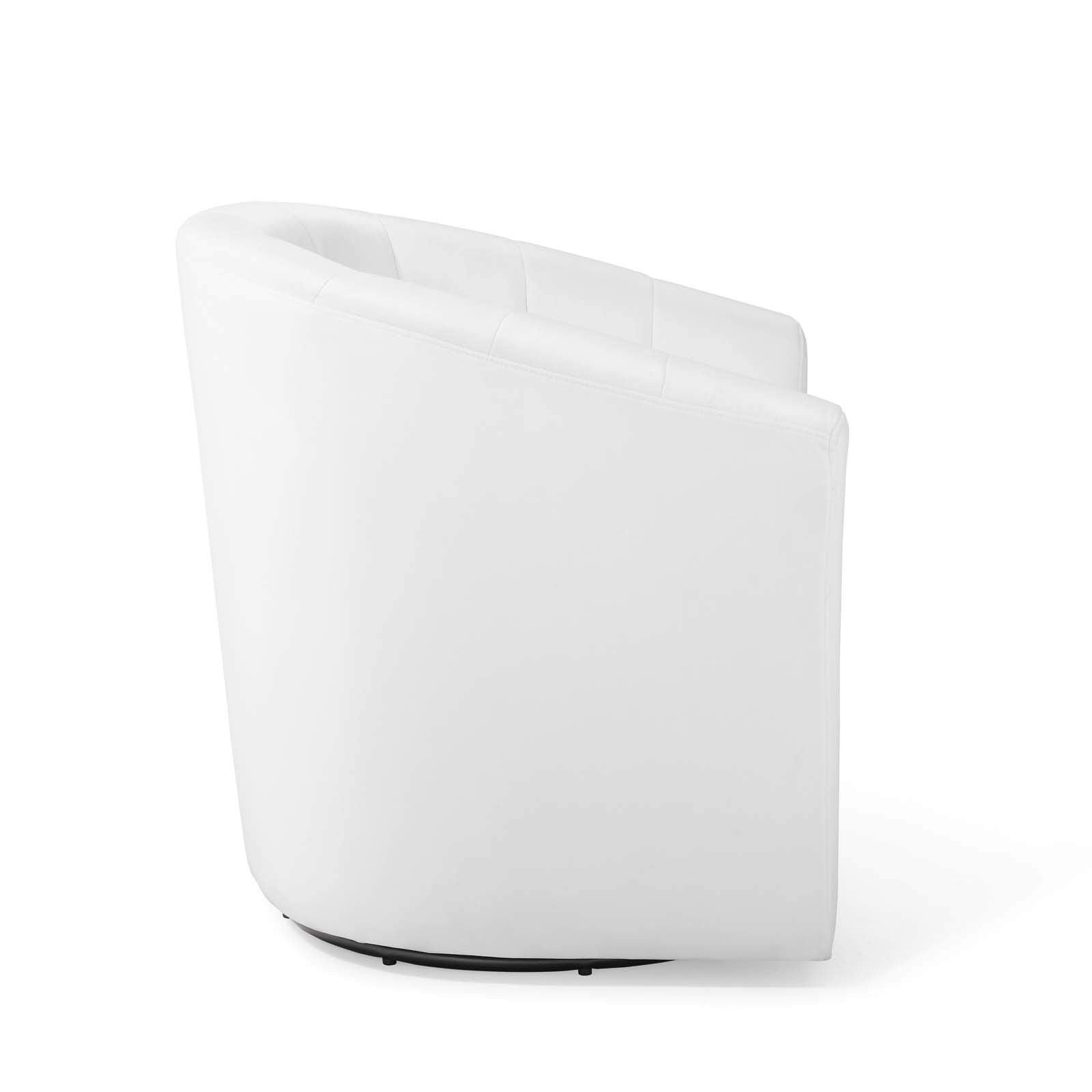 home office desk chairs | CasaFoyer Prospect Performance Velvet Swivel Armchair | Stain-Resistant Barrel Back Design | Retro Modern Elements | Ultimate Comfort | Sturdy Swivel Base | Assembly Required | White | casafoyer.myshopify.com