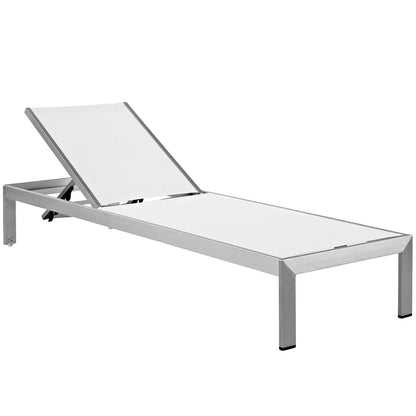Chair | Shore Outdoor Patio Chaise Lounge Chair | Durable Aluminum Frame | Easy Assembly | Clear Wheels for Mobility | Non-Marking Foot Caps | Comfortable & Versatile | Includes Cushions | casafoyer.myshopify.com