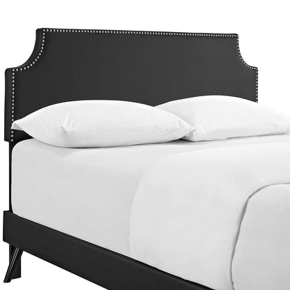 adjustable bed bases | CasaFoyer Corene Platform Bed | Solid Wood Frame | Vinyl Upholstery | Tapered Legs | 10 Wood Slats | No Box Spring Needed | Queen Size | Black | casafoyer.myshopify.com
