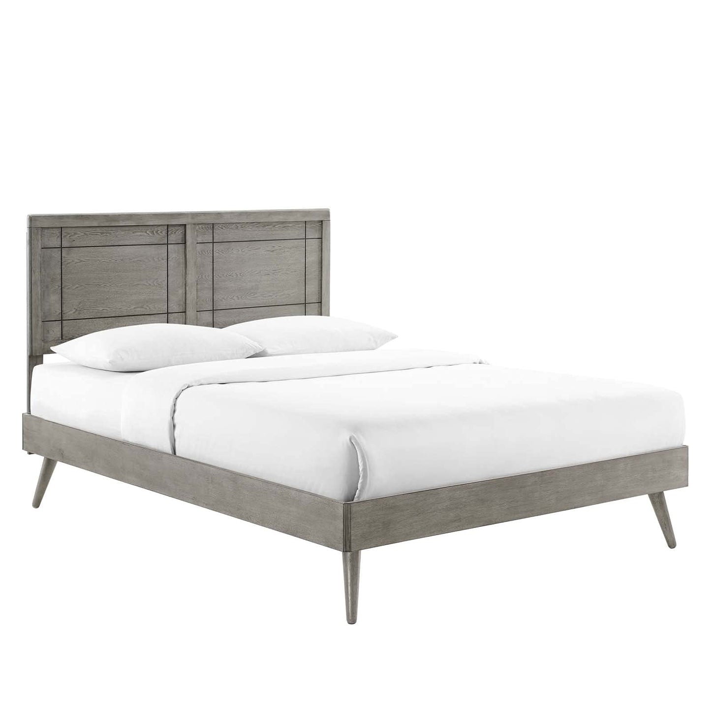 adjustable bed bases | CasaFoyer Marlee Wood Twin Platform Bed | Retro Design | Window Pane Headboard | Sturdy Construction | No Box Spring Needed | Accommodates Various Mattresses | casafoyer.myshopify.com