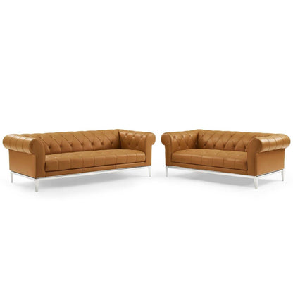 kitchen and dining room sets | CasaFoyer Idyll Leather Chesterfield Sofa | Loveseat Set - Ultimate Luxury & Comfort | Soft Leather Upholstery | Rolled Arms | Tufted Button Accents | Plush Seating | Sturdy Stainless Steel Frame | casafoyer.myshopify.com