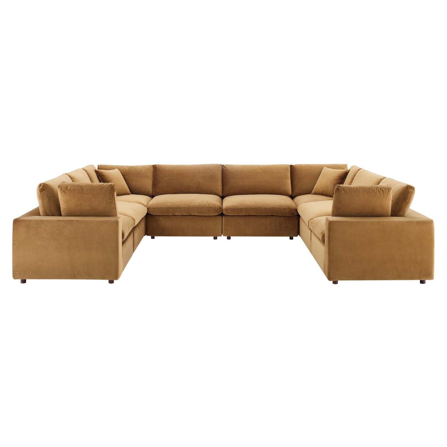 sofas | CasaFoyer Commix | Luxurious Sectional Sofa | Plush Comfort | Stain-Resistant Velvet | Solid Wood Construction | Duck Down Cushions | 8-Piece Set | casafoyer.myshopify.com