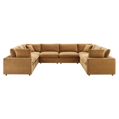 sofas | CasaFoyer Commix | Luxurious Sectional Sofa | Plush Comfort | Stain-Resistant Velvet | Solid Wood Construction | Duck Down Cushions | 8-Piece Set | casafoyer.myshopify.com