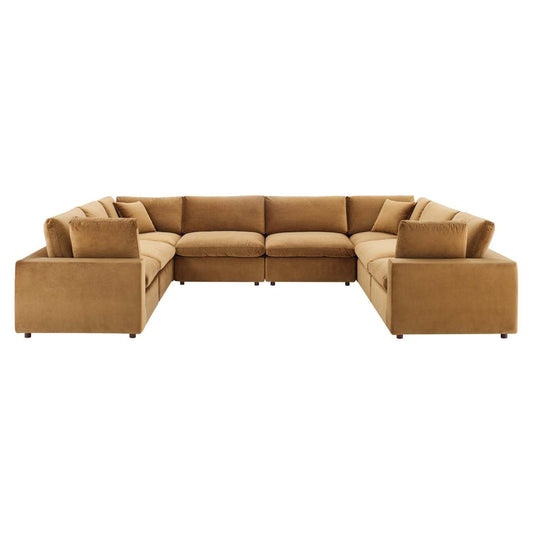 sofas | CasaFoyer Commix | Luxurious Sectional Sofa | Plush Comfort | Stain-Resistant Velvet | Solid Wood Construction | Duck Down Cushions | 8-Piece Set | casafoyer.myshopify.com