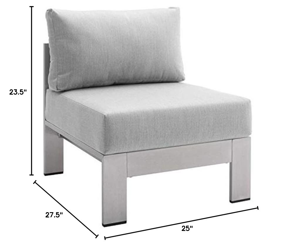 patio bistro sets | CasaFoyer Shore Outdoor Aluminum Armless Chair | Weatherproof | Sunbrella Cushions | Sturdy Frame | Perfect for Outdoor Relaxation | casafoyer.myshopify.com